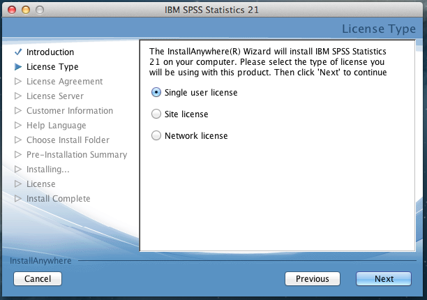 Installing SPSS v21 on Mac OS X for MSc Students
